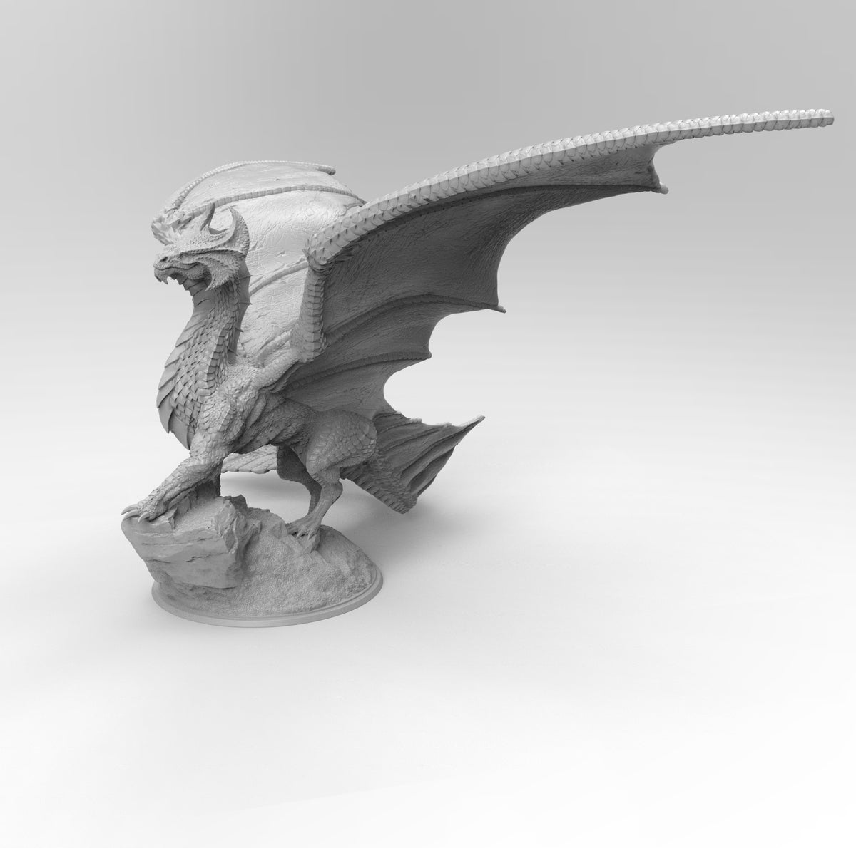 A191 - Legendary Creature design, Brass Dragon, STL 3D model design pr