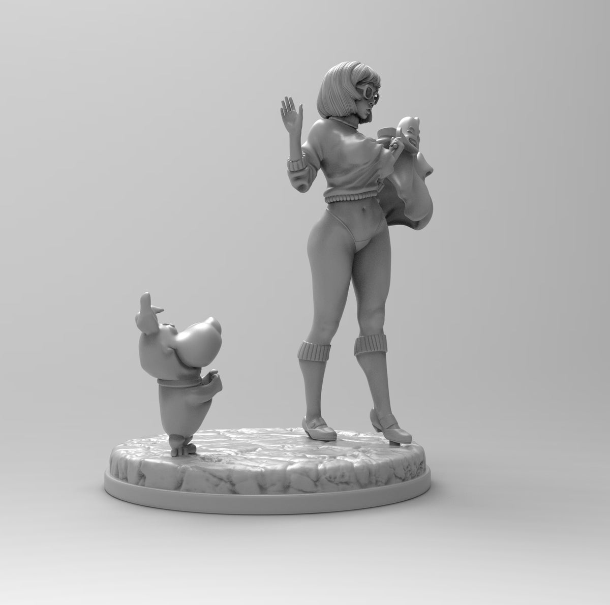 B175 - NSFW cartoon character design, Velma and scooby dog, STL 3D mod –  World of STL