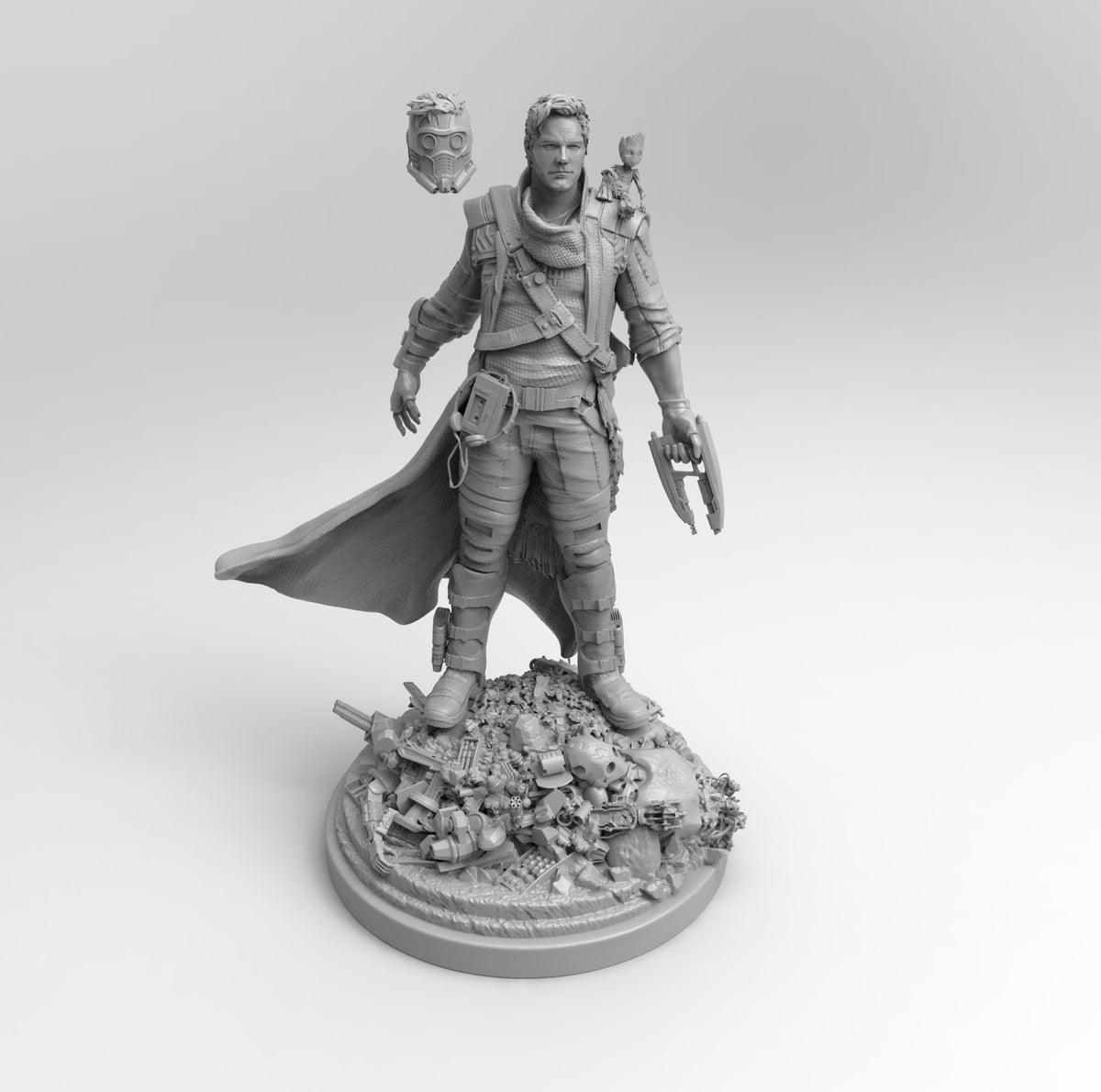 3D file Star-Lord Starlord Guardians of the Galaxy marvel 3d print 👫・3D  printing template to download・Cults