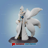 R178 - Games character design, Yukime from The Eminence in Shadow, spirit fox, 3d stl file instant download