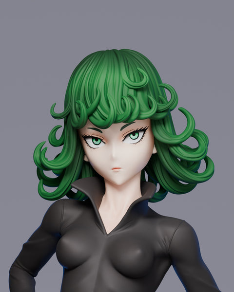 N023 - Anime character design, One Punchman, Female character design , Tatsumaki, 3d stl file instant download