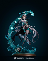 R227 - Games character design, The Genshin impact female character , JianXin - Wuthering Waves, 3d stl file download