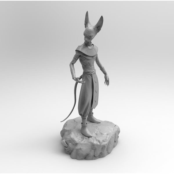 A129 - Anime character design, DBZ Beerus character, STL 3D model design download print file