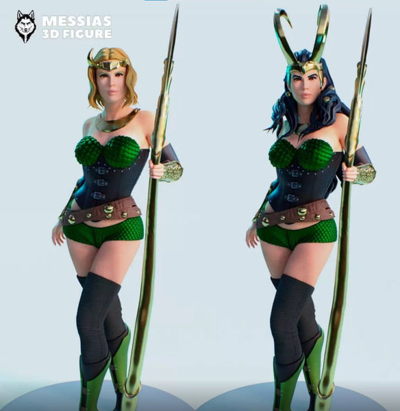 R160 - Marvel character design, the lady loki, 3d stl instant download files