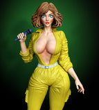 R235 - Cartoon character design, the April O'Neil NSFW - TMNT - STL 3D Print Files instant download