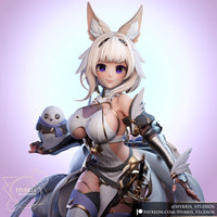 M074 - Games character design model file, Misono Hibiki from Blue Archieves, 3d stl model instant download files