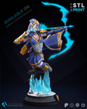 R164 - Games character design, League of legend Ashe stl file download link