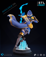 R164 - Games character design, League of legend Ashe stl file download link