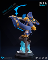 R164 - Games character design, League of legend Ashe stl file download link