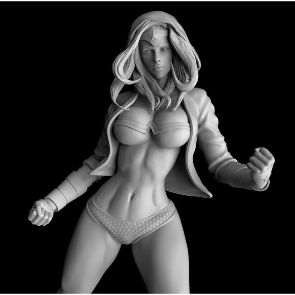 S007 - Comic Character design, The Wonder Women Sexy body Statue - DC - STL 3D Model Print download file