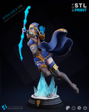 R164 - Games character design, League of legend Ashe stl file download link