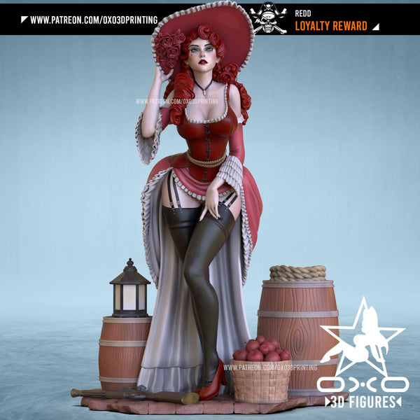 R099 - Waifu Character design, Redd Cowgirl Nsfw design file, stl 3d instant download dropbox files