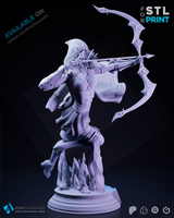 R164 - Games character design, League of legend Ashe stl file download link