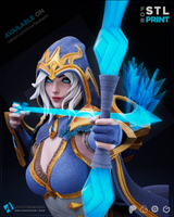 R164 - Games character design, League of legend Ashe stl file download link