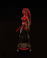 N024 - Movie Character design， Female character Darth Talon, STL 3d file instant download