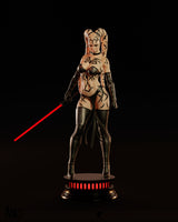 N024 - Movie Character design， Female character Darth Talon, STL 3d file instant download