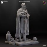 M572 - Games character design model file, Needle Knight Leda from Elden Ring, dropbox 3d stl instant download