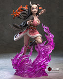 R244 - Anime character design, The Demon Slayer Nxfw female character, Nezuko, 3d stl file instant download