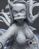 R244 - Anime character design, The Demon Slayer Nxfw female character, Nezuko, 3d stl file instant download