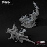 R244 - Anime character design, The Demon Slayer Nxfw female character, Nezuko, 3d stl file instant download