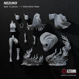 R244 - Anime character design, The Demon Slayer Nxfw female character, Nezuko, 3d stl file instant download