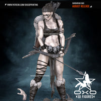 R151 - Legendary Character design, Female figure barbarian, 3d stl instant download files