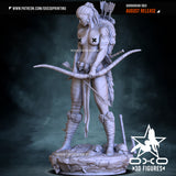 R151 - Legendary Character design, Female figure barbarian, 3d stl instant download files