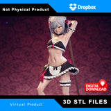 R212 - Genshin Impact , Maid Noelle, N_SFW , Games character design, 3D stl download instant files