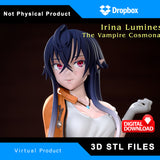 R214 - Anime character design, the vampire cosmonaut, irina luminesk, 3D stl instant download files