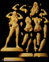 N004 - Marvel Super hero character design, The Sexy She Hulk, 3d STL instant download files