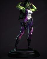 N004 - Marvel Super hero character design, The Sexy She Hulk, 3d STL instant download files