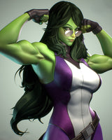 N004 - Marvel Super hero character design, The Sexy She Hulk, 3d STL instant download files