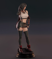 R015 - 3D STL model design download print  files, Games character design, Final Fantasy Tifa Lockhart