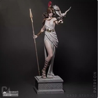 R028 - 3D STL model design download print  files, Gods character design, The War Goddes Athena