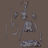 R047 - Games Character design, Black Myth Wukong 3d stl files, games character stl art, 3d stl file instant download