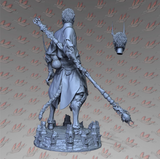 R050 - Games Character designs, Black Myth Wukong With Yasha Armour, 3D stl instant download files, 3d sun wukong design