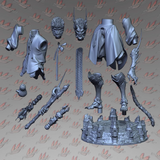 R050 - Games Character designs, Black Myth Wukong With Yasha Armour, 3D stl instant download files, 3d sun wukong design