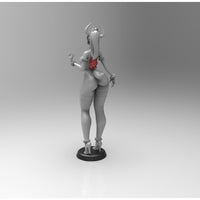 G017 - Waifu character design statue, Mario Lady King boss statue, STL 3D model design print download files