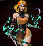 R163 - Games female character design, The Hades 2, Melinoe , 3d stl file instant download