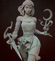 R163 - Games female character design, The Hades 2, Melinoe , 3d stl file instant download