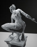 R157 - NSFW Female character design, Cyber assasins girl, 3d stl instant download files