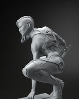 R157 - NSFW Female character design, Cyber assasins girl, 3d stl instant download files