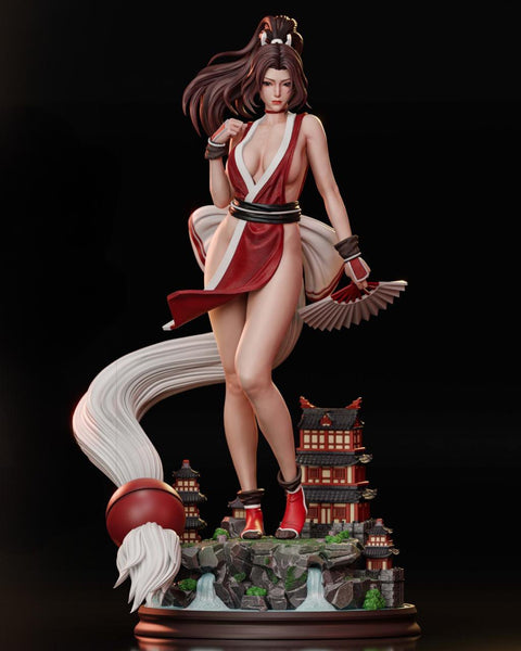 R023 - 3D STL model design download print  files, Games character design, Mai Shiramui , Bikini