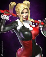 R090 - Comic Character design, DC character Harley Quinn, 3d stl file instant download