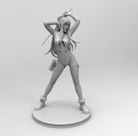 B183 - Anime character design, Hot female Gantz with katana, STl 3D model design print download file