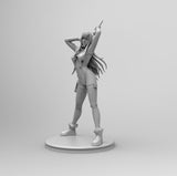 B183 - Anime character design, Hot female Gantz with katana, STl 3D model design print download file