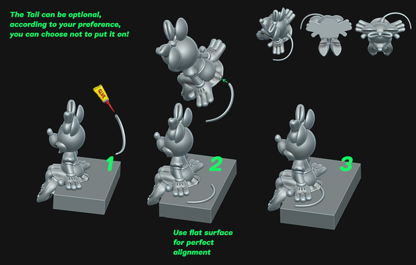 DOWNLOAD MOUSE 3D MODEL PRINTING MOUSE ANIMATED MOUSE