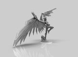 A219 - Legendary creature design, Valkyrine cyber warrior, STL 3D model design print download files