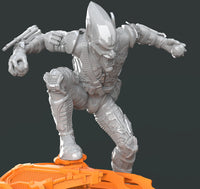 H054 - Comic Character design, The Green Goblin Statue, STL 3D model design printable download files