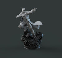 H070 - Comic Character design, The Blade Marwell statue design, STL 3D model digital printable download files